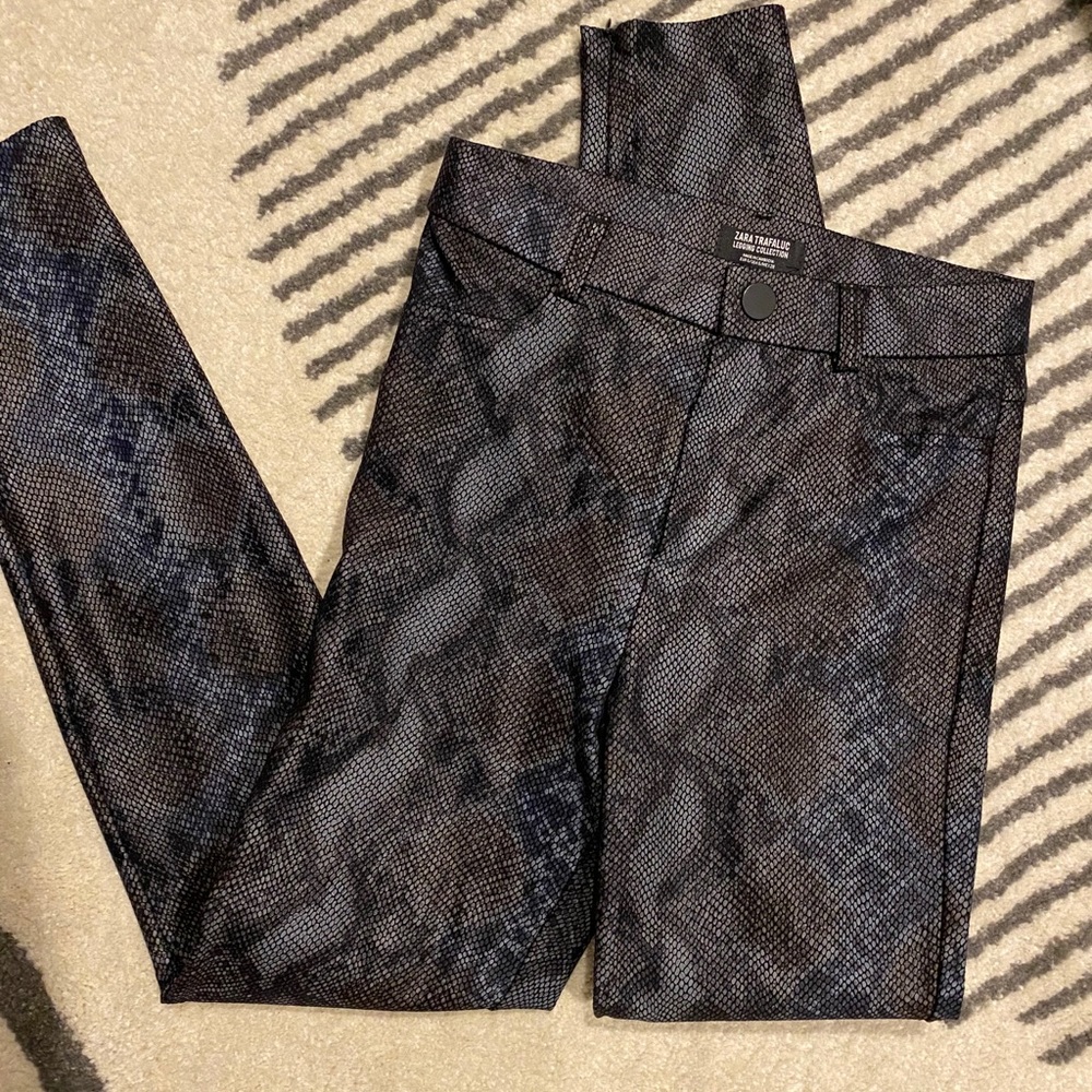 Zara snakeskin leggings